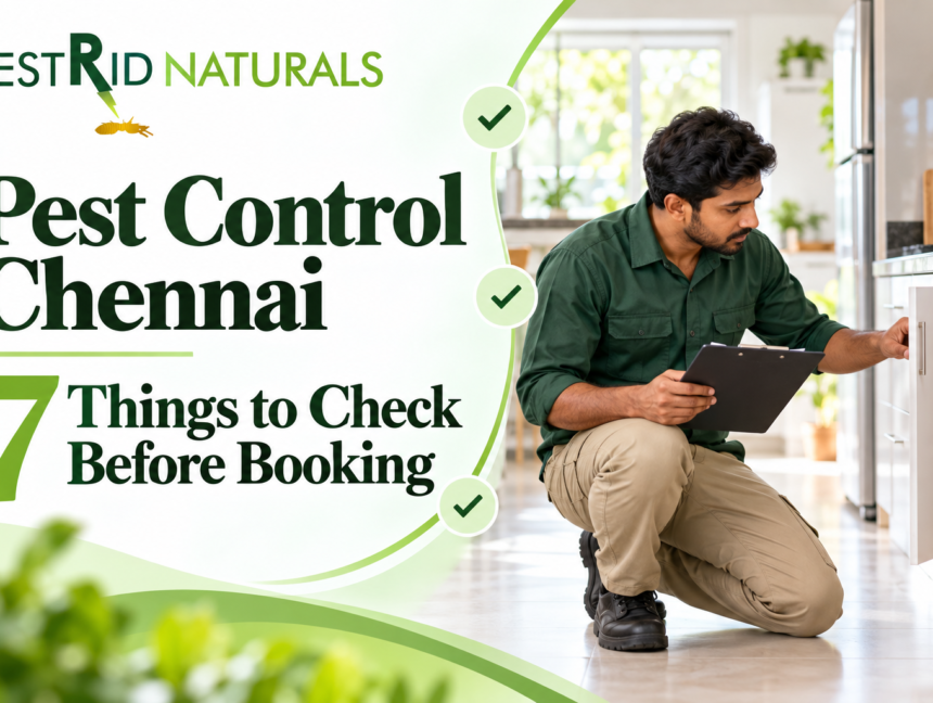 Pest Control Chennai: 7 Things to Check Before Booking